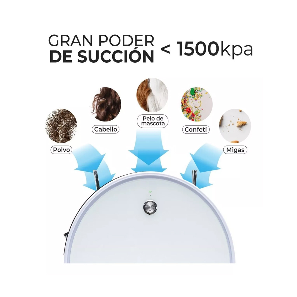 OSOJI Aspiradora Robot Dojo 990 Aspiradora para Pelo y Polvo