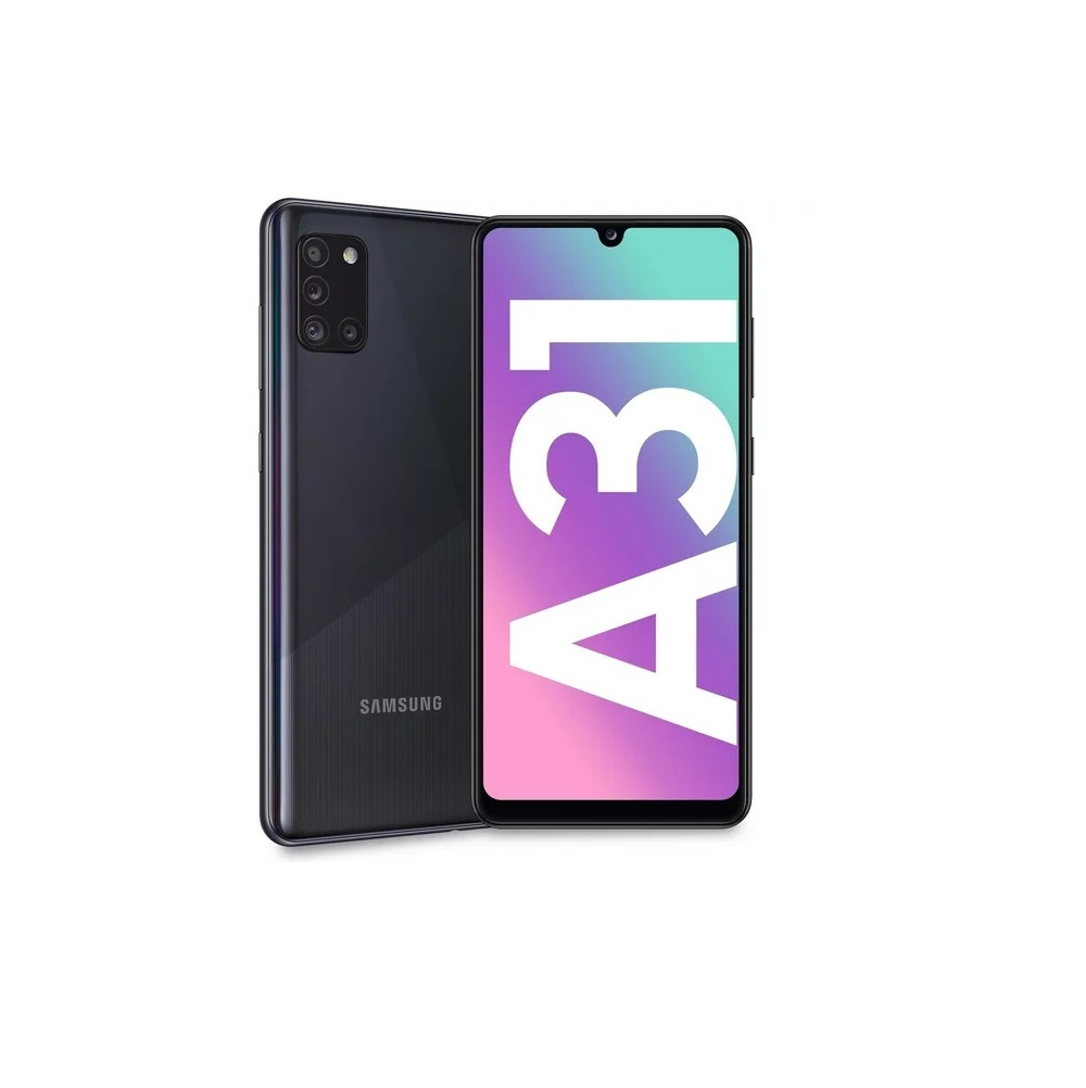 Celular Samsung Galaxy A31 Negro, Memoria de 128GB y 4GB de RAM, Desbloqueado, Equipo Clase A, Reacondicionado. 