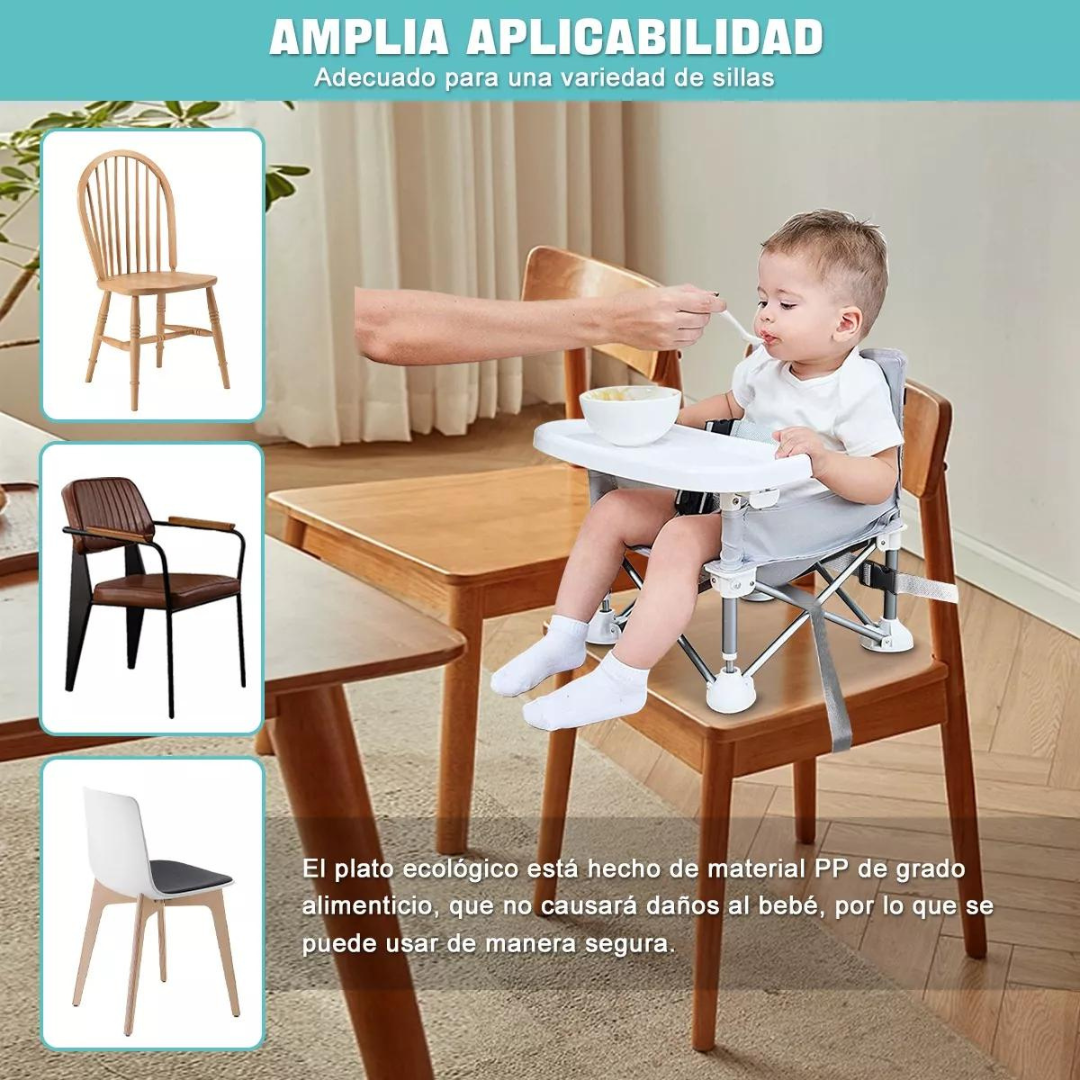silla periquera para bebé plegable y portable