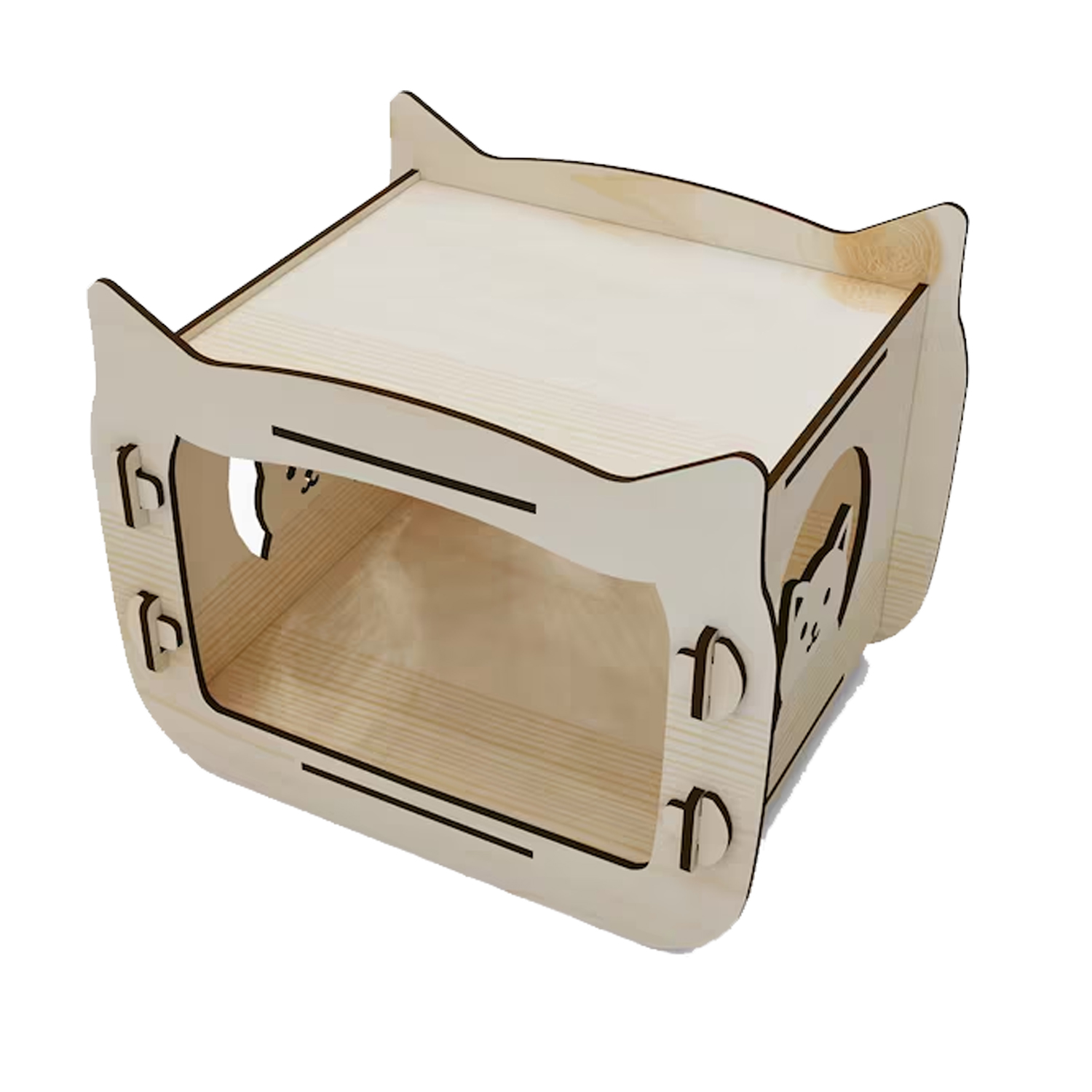 Casa para Gato Refugio Felino de MDF.