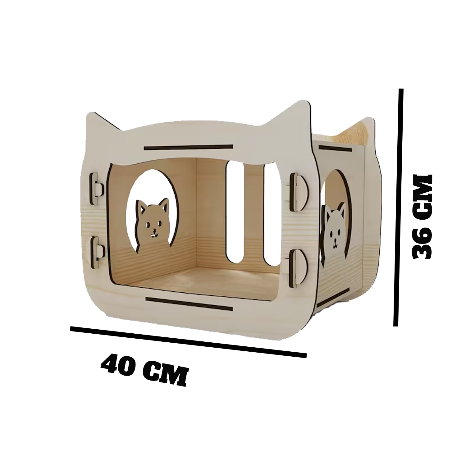 Casa para Gato Refugio Felino de MDF.