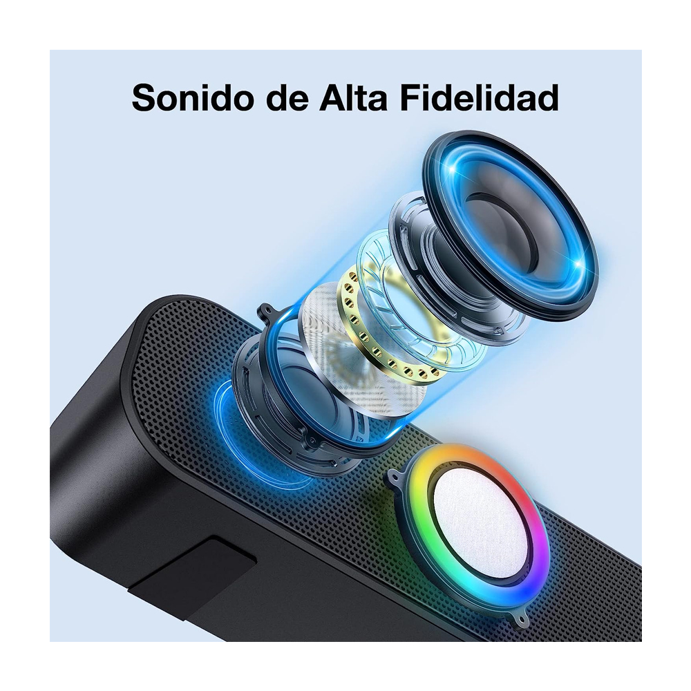 1 Hora Barra de Sonido Soundbar TV Altavoces Bluetooth