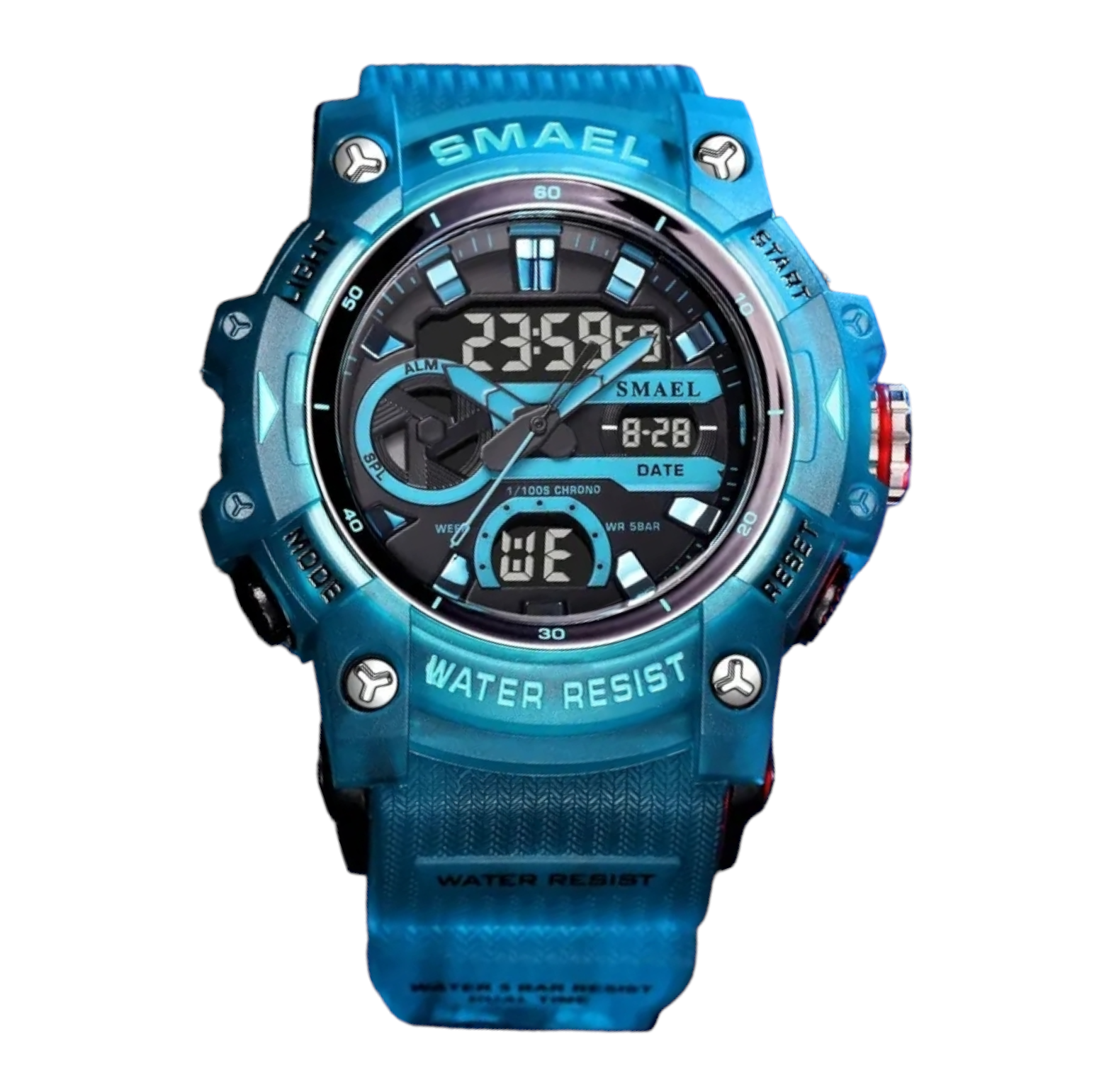 Reloj SMAEL sumergible 5BAR  aqua.