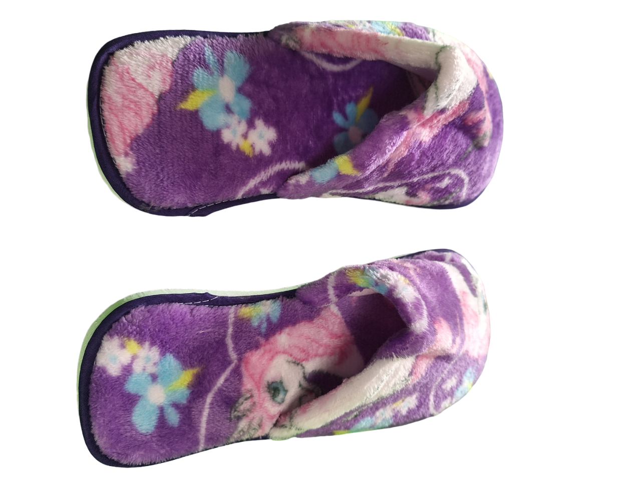 Pantuflas Juveniles Para Mujer Color Morado Con Diseños Suaves Y Cómodas