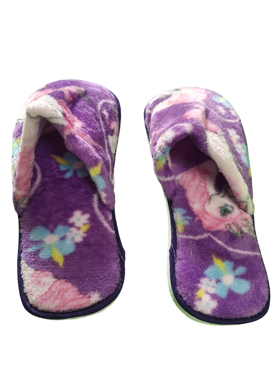 Pantuflas Juveniles Para Mujer Color Morado Con Diseños Suaves Y Cómodas