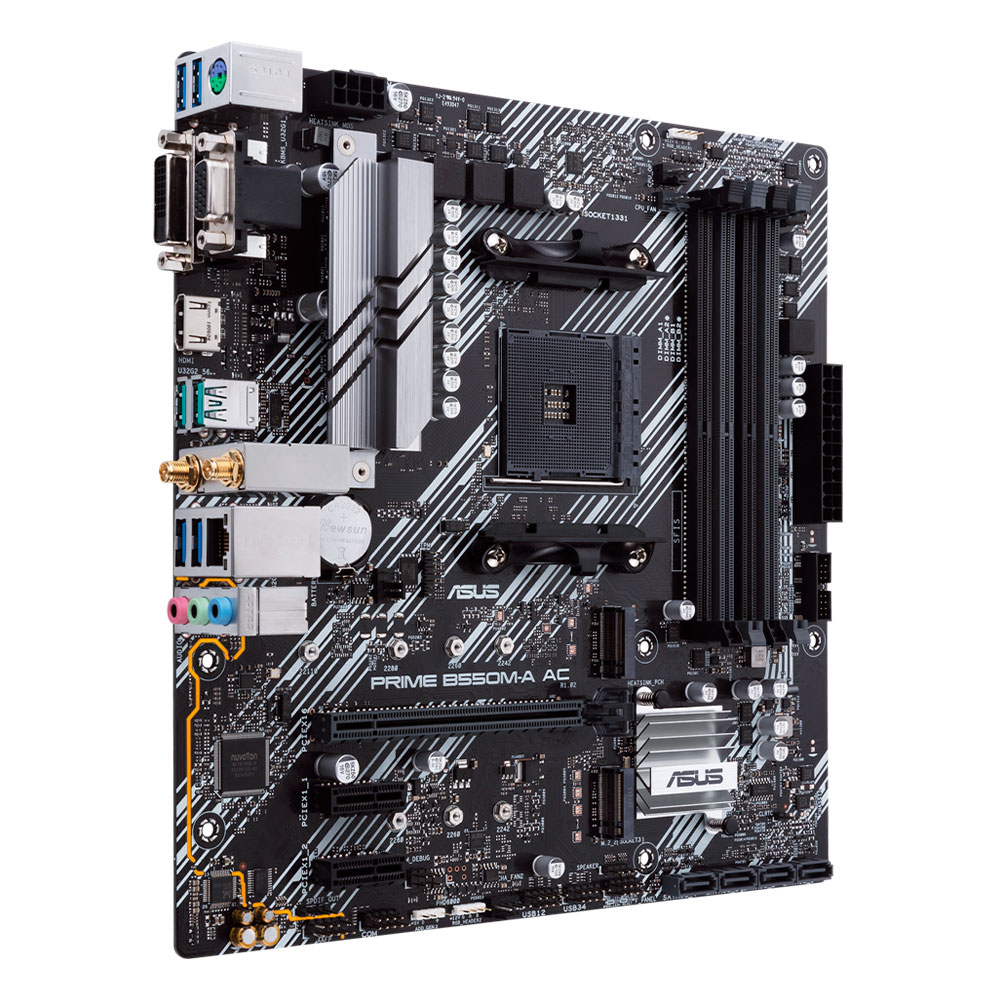 Tarjeta Madre Asus PRIME B550M-A AC AM4 Micro ATX