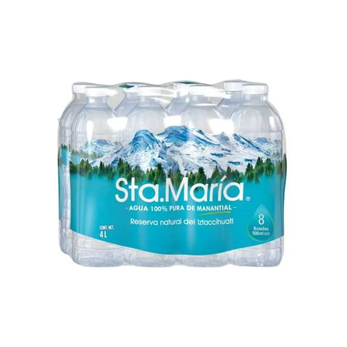 Agua de Manantial Sta. María 8 Botellas de 500 ml c/u