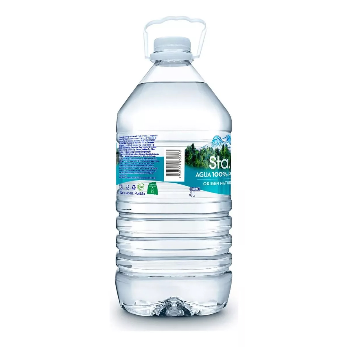 Agua de Manantial Sta. María 2 Piezas de 4 litros c/u