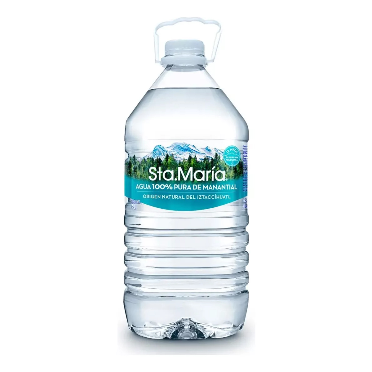 Agua de Manantial Sta. María 2 Piezas de 4 litros c/u
