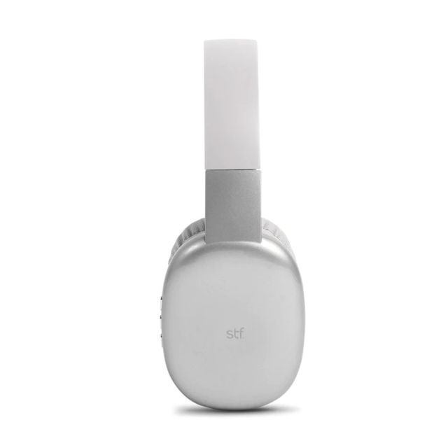 AUDIFONOS STF AURUM TIPO DIADEMA CON BLUETOOTH GRIS.
