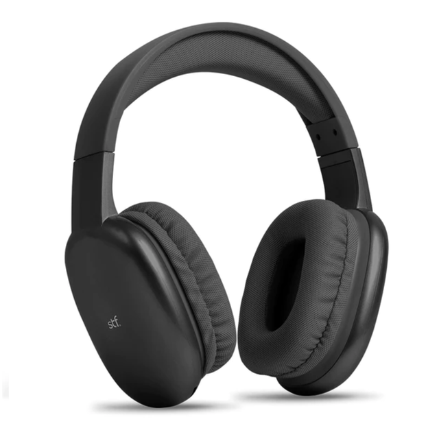 AUDIFONOS STF AURUM TIPO DIADEMA CON BLUETOOTH NEGRO.