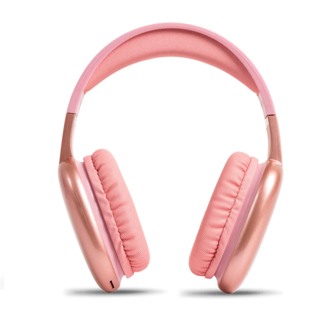 AUDIFONOS STF AURUM TIPO DIADEMA CON BLUETOOTH ROSA.