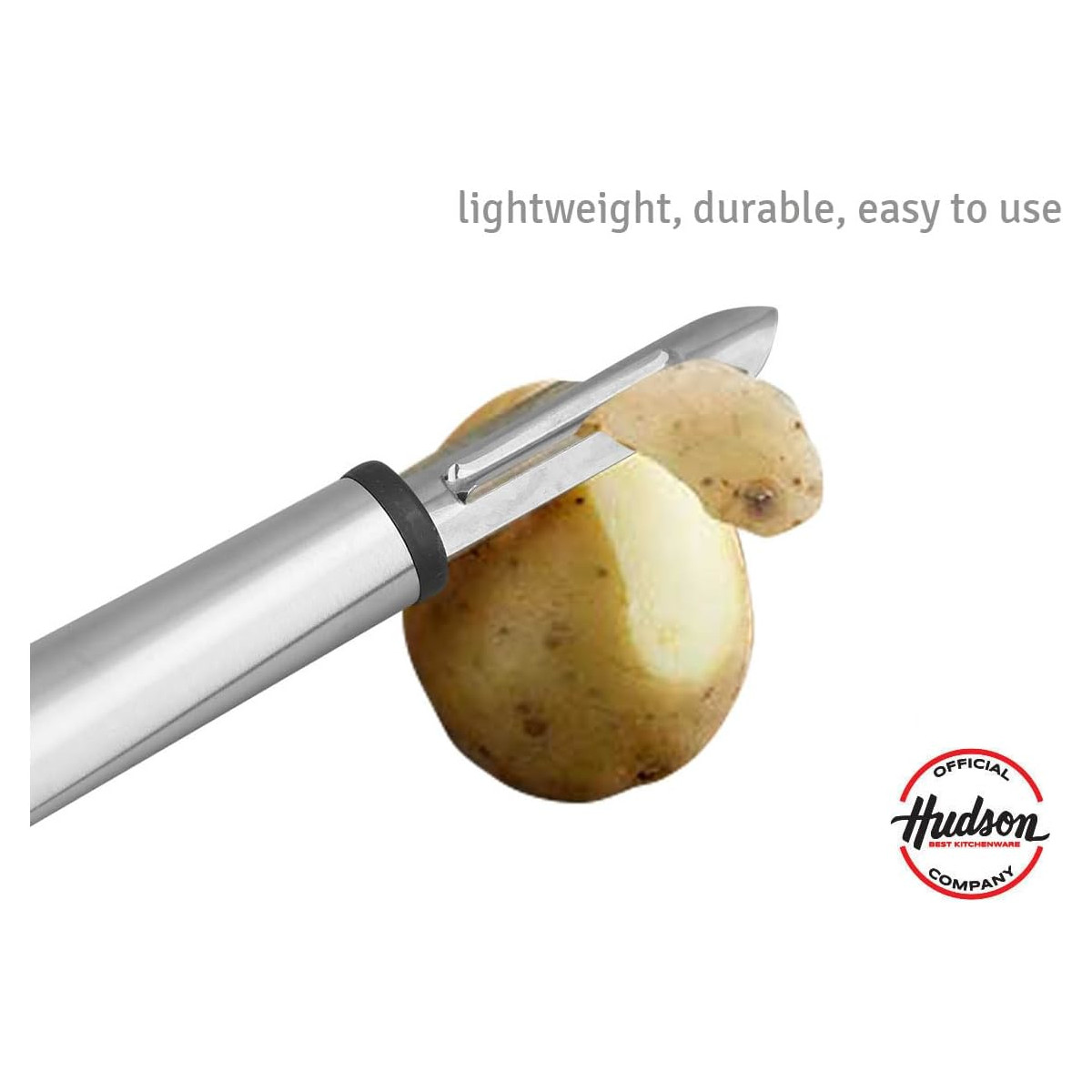 Pelador Pelapapas HUDSON mango acero inoxidable.