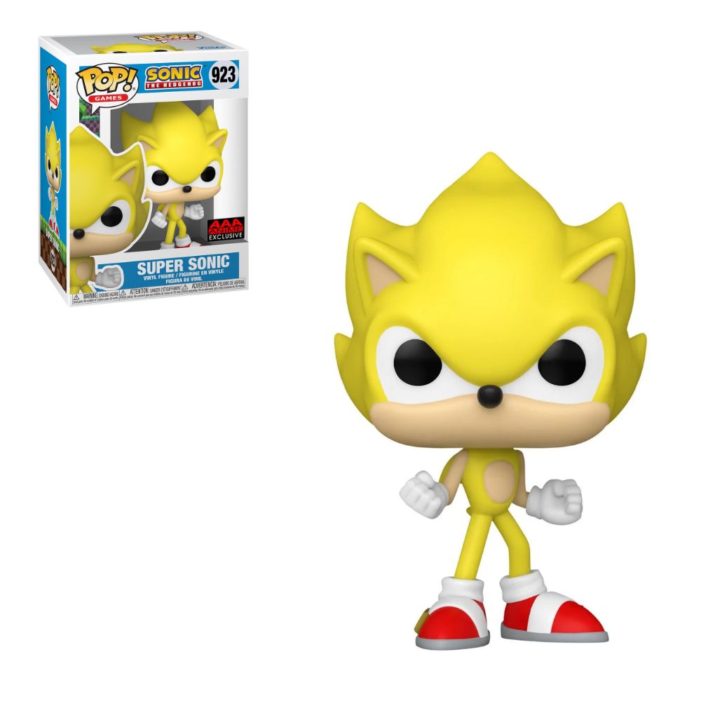 Super Sonic Exclusivo AAA Funko Pop Sonic the Hedgehog 