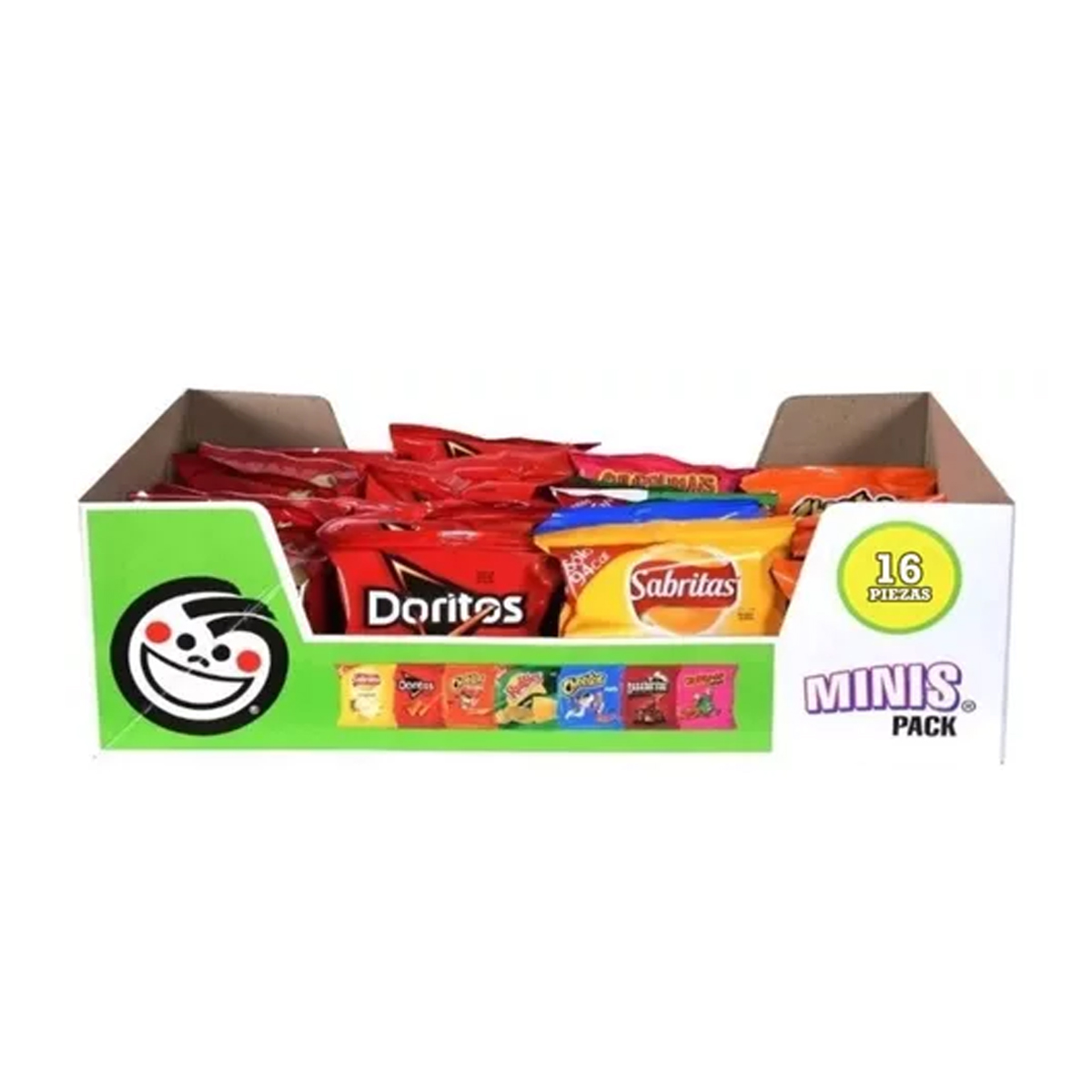 Papas Sabritas Surtidas Minis 16 Piezas de 13 gramos c/u
