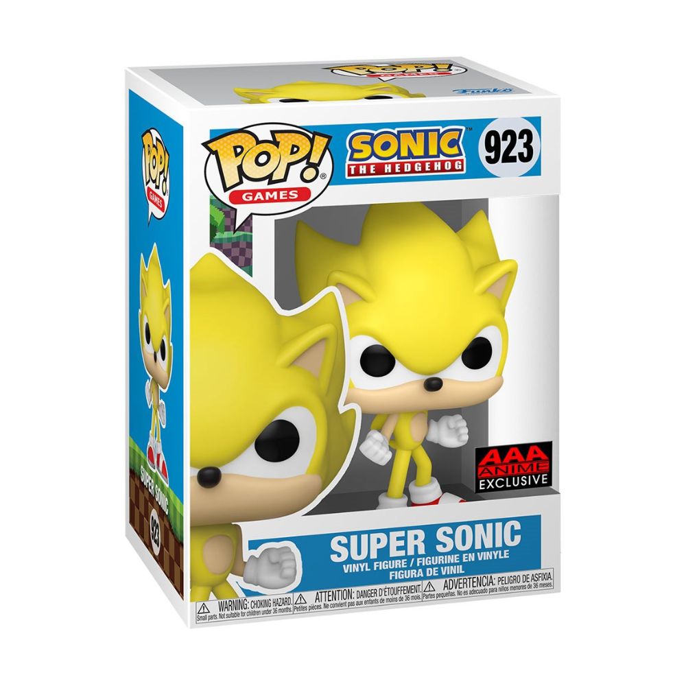 Super Sonic Exclusivo AAA Funko Pop Sonic the Hedgehog 