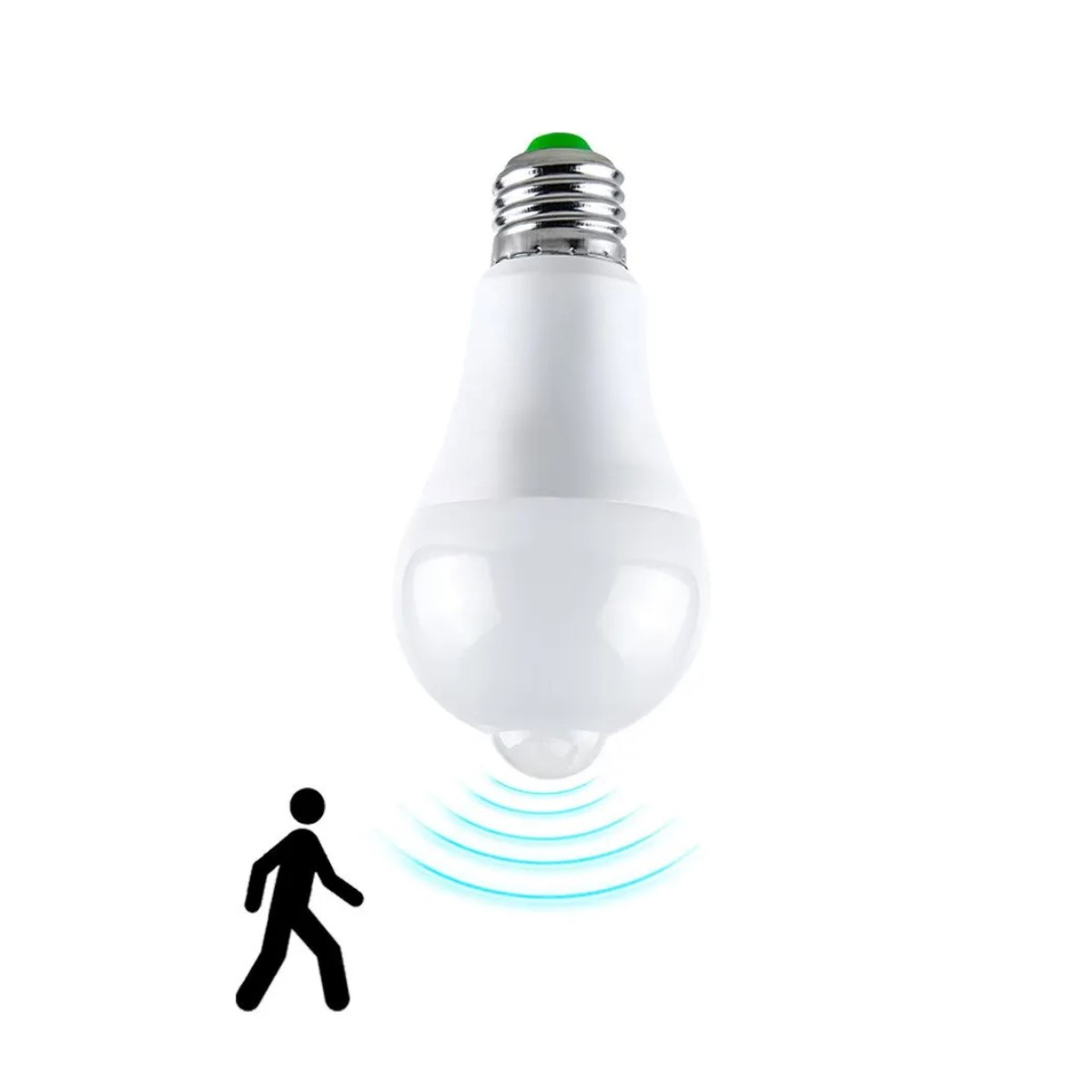 Focos Led Ahorrador Con Sensor De Movimiento 12w E27 nocturno blanco casa patio negocio cochera