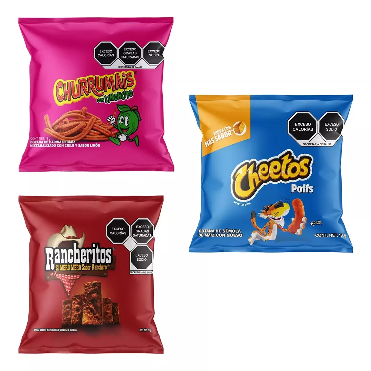 Papas Sabritas Surtidas Minis 30 Piezas de 15 gramos c/u