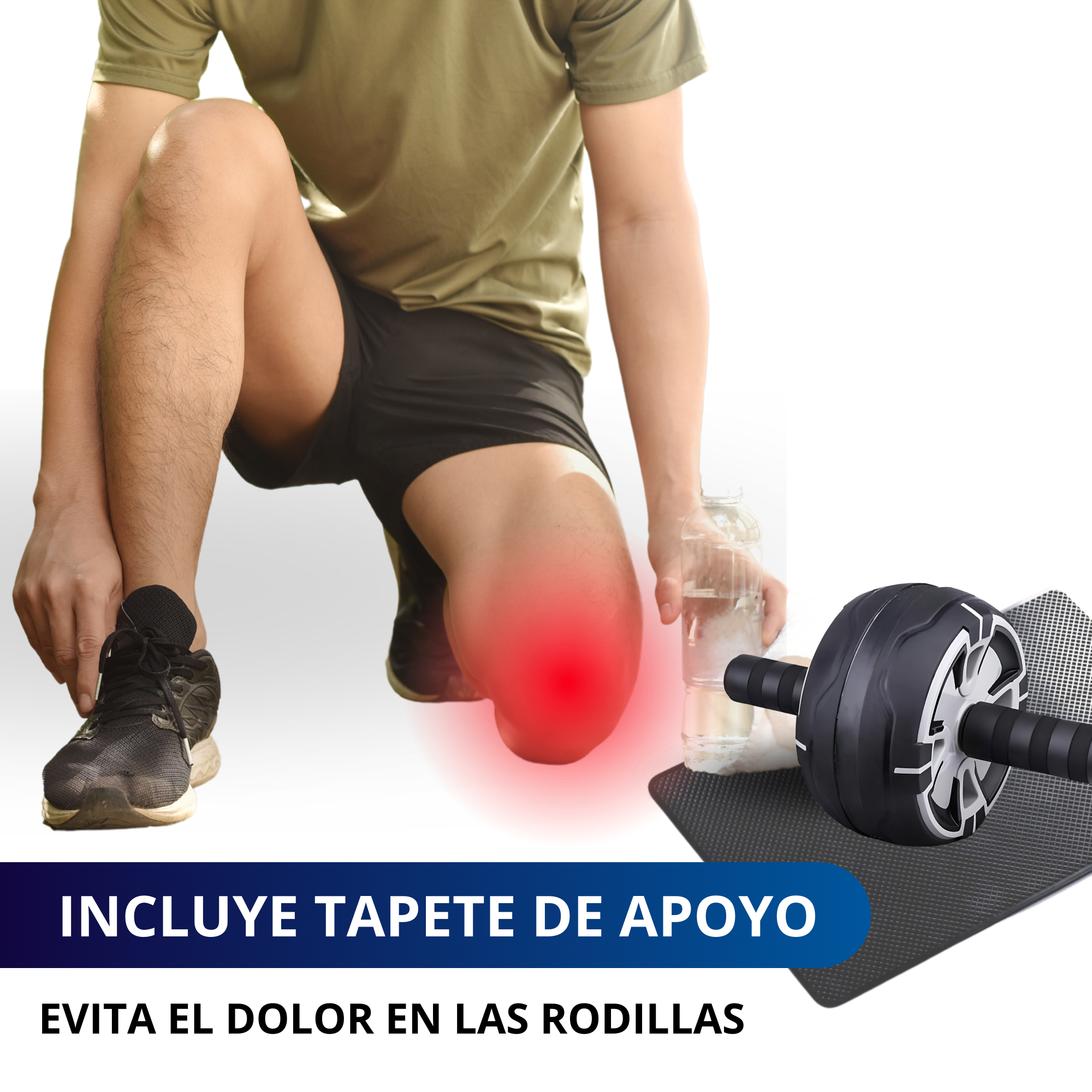 RUEDA ABDOMINAL AB ROLLER ECOMLAB RODILLO ABDOMINALES GYM.
