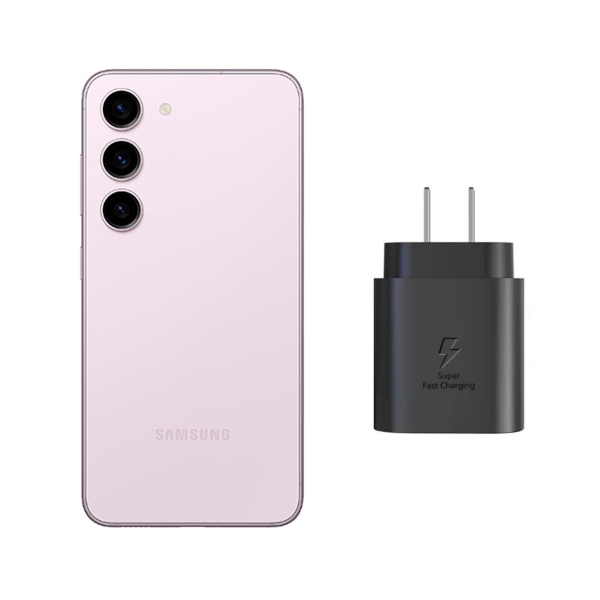 Samsung Galaxy S23 Plus 256GB Lila Snapdragon Reacondicionado + Cubo Carga rápida .