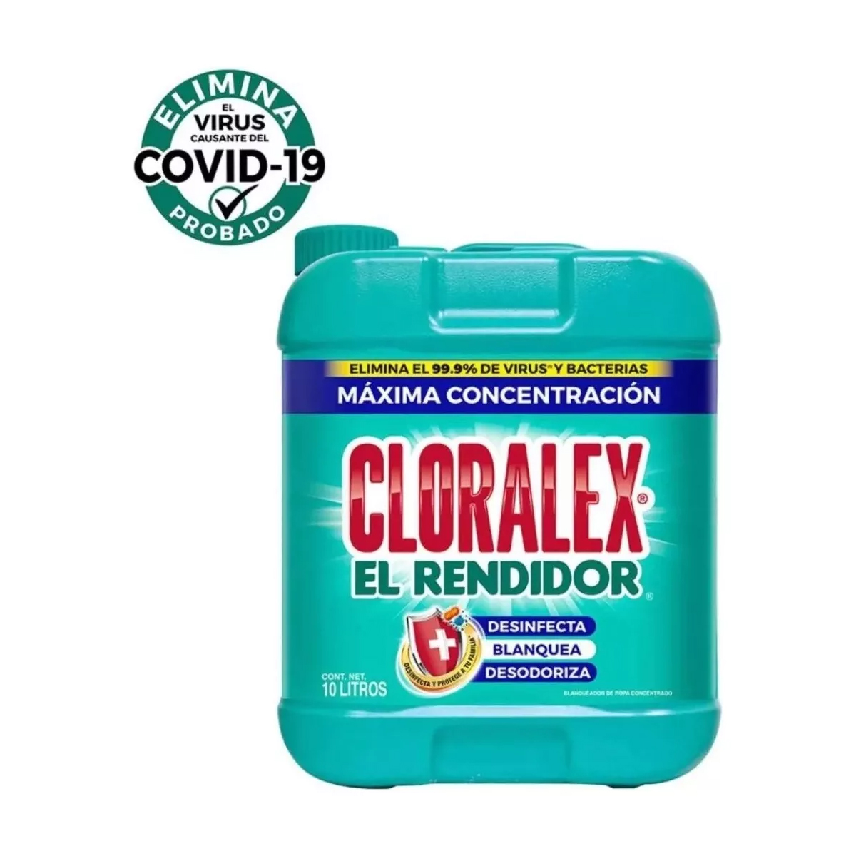 Blanqueador Líquido Desinfectante Cloralex El Rendidor 10 litros