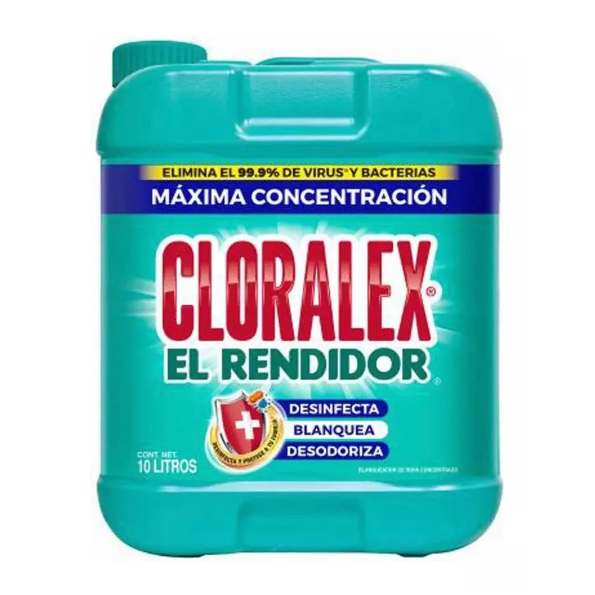 Blanqueador Líquido Desinfectante Cloralex El Rendidor 10 litros