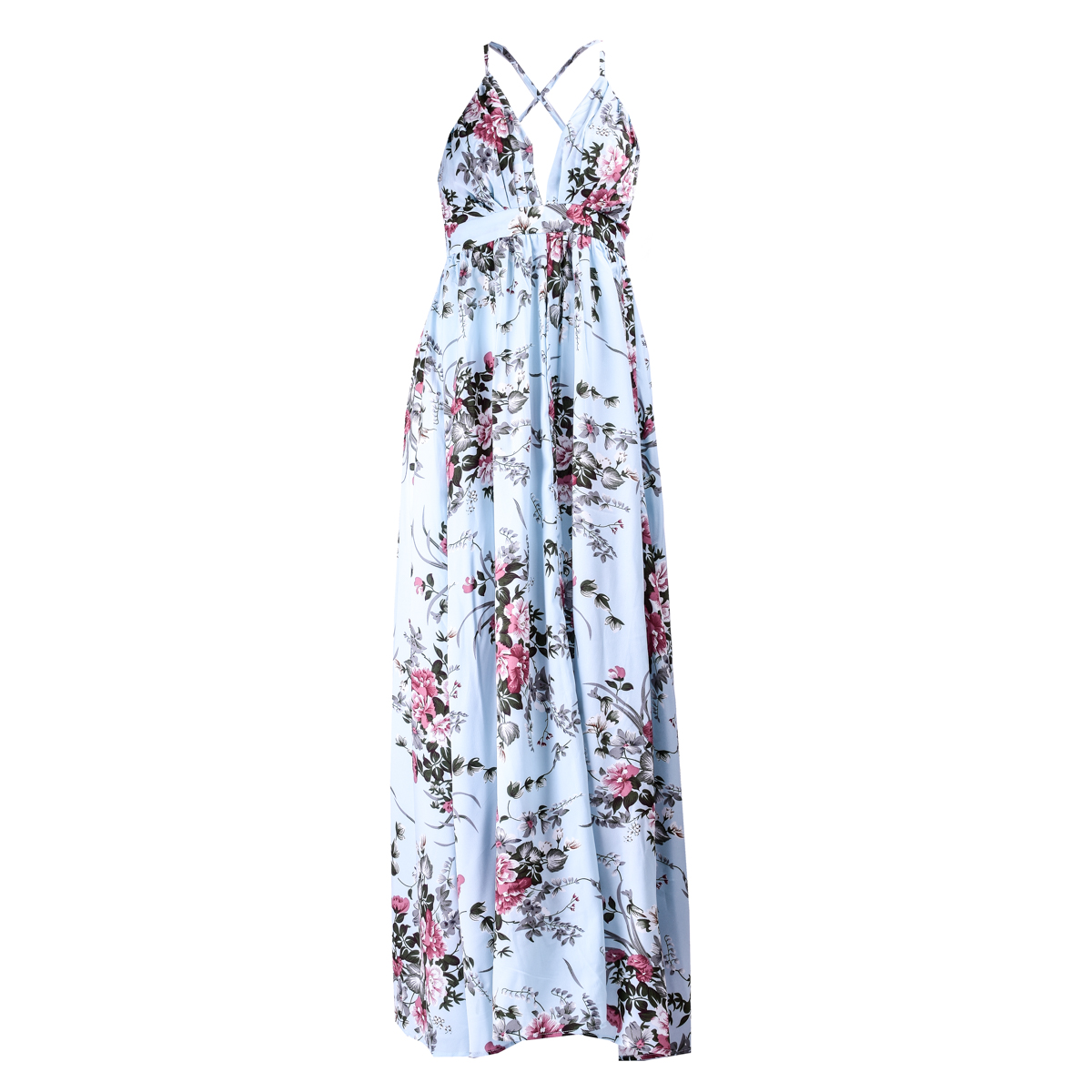 Maxi Vestido Largo Dama Mujer Fiesta Ó Playa Sexi Elegante