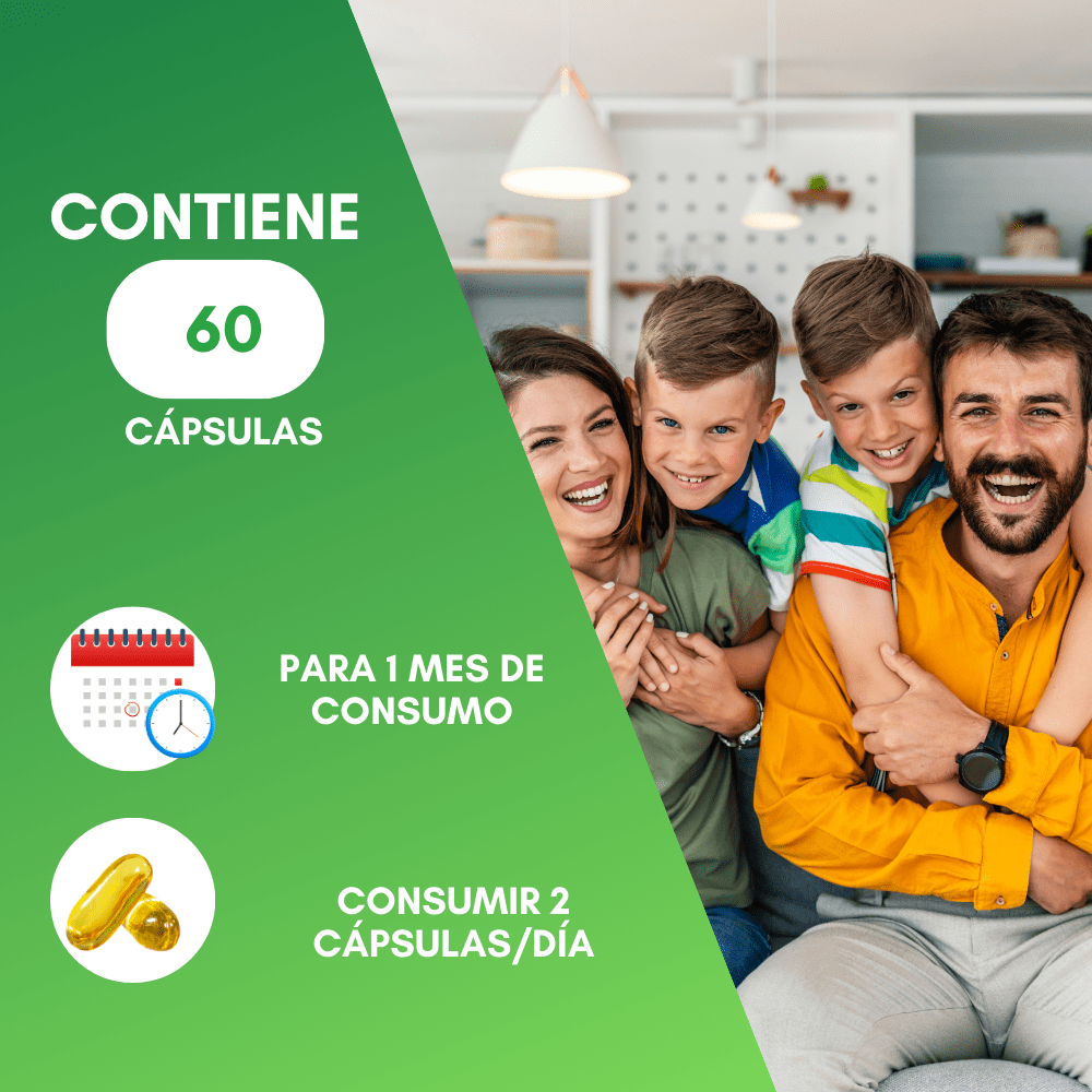 Nutrasien100 Aceite de Hígado de Bacalao en cápsulas con Vitamina A y D3 Suplemento 60 caps / 60 días