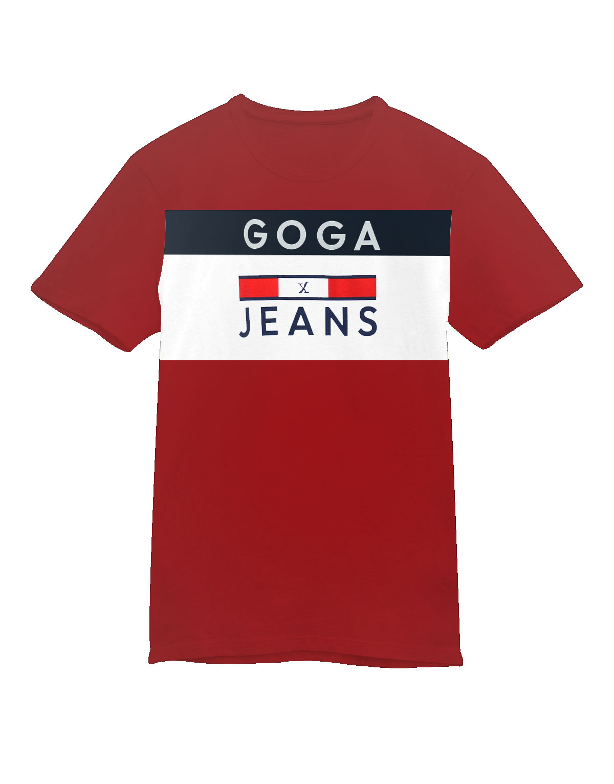 Playera Hombre Marca Goga Manga Corta Cuello Redondo