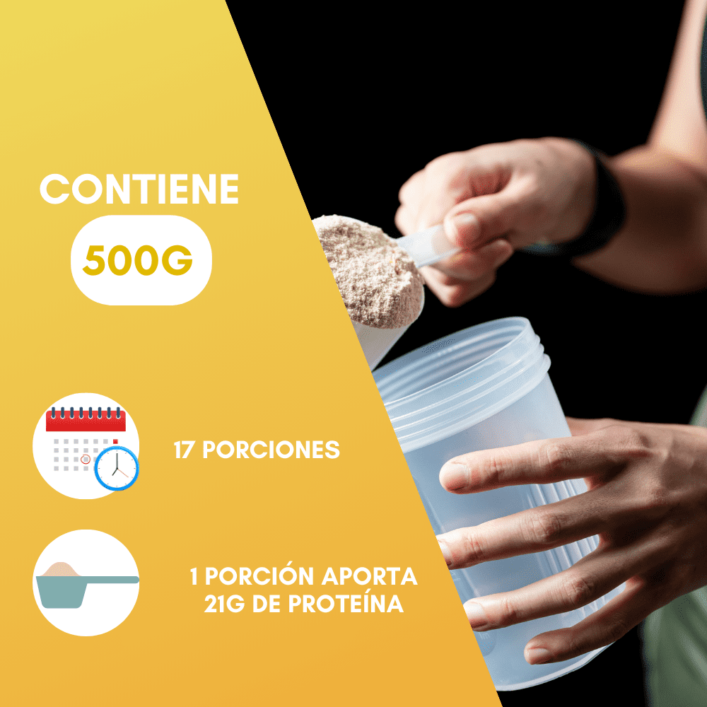 Nutrasien100 Proteína en polvo sabor Vainilla 22 g proteína por porción Keto Pre workout Sin Azúcar 500g - 17 porciones