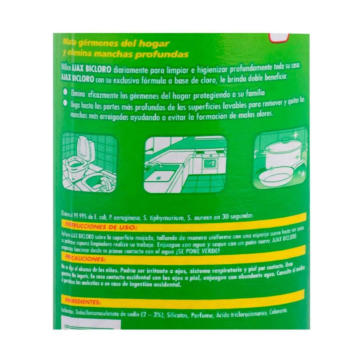 Ajax Bicloro Limpiador Multiusos 2 Piezas de 582 g en Polvo