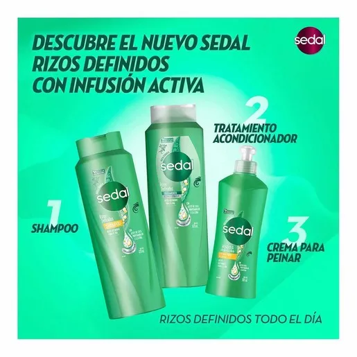 Sedal Crema Para Peinar Rizos Definidos 135 mL