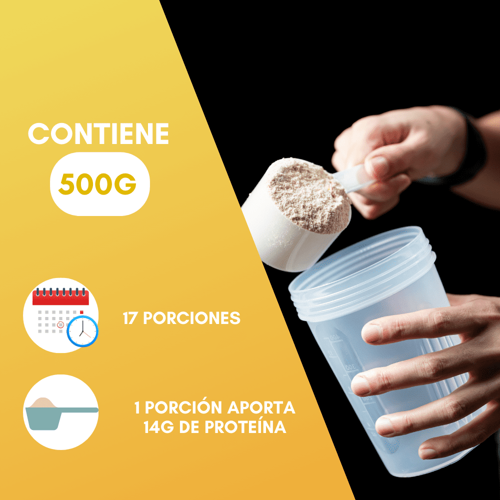 Nutrasien100 Malteada en Polvo Vainilla 500g 14gr Proteína Sin azúcar