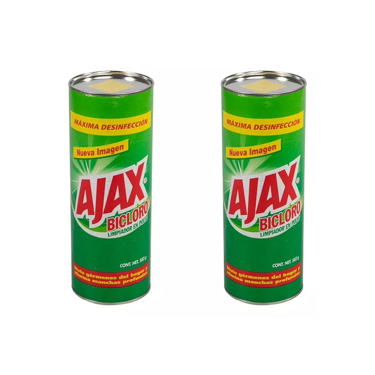 Ajax Bicloro Limpiador Multiusos 2 Piezas de 582 g en Polvo