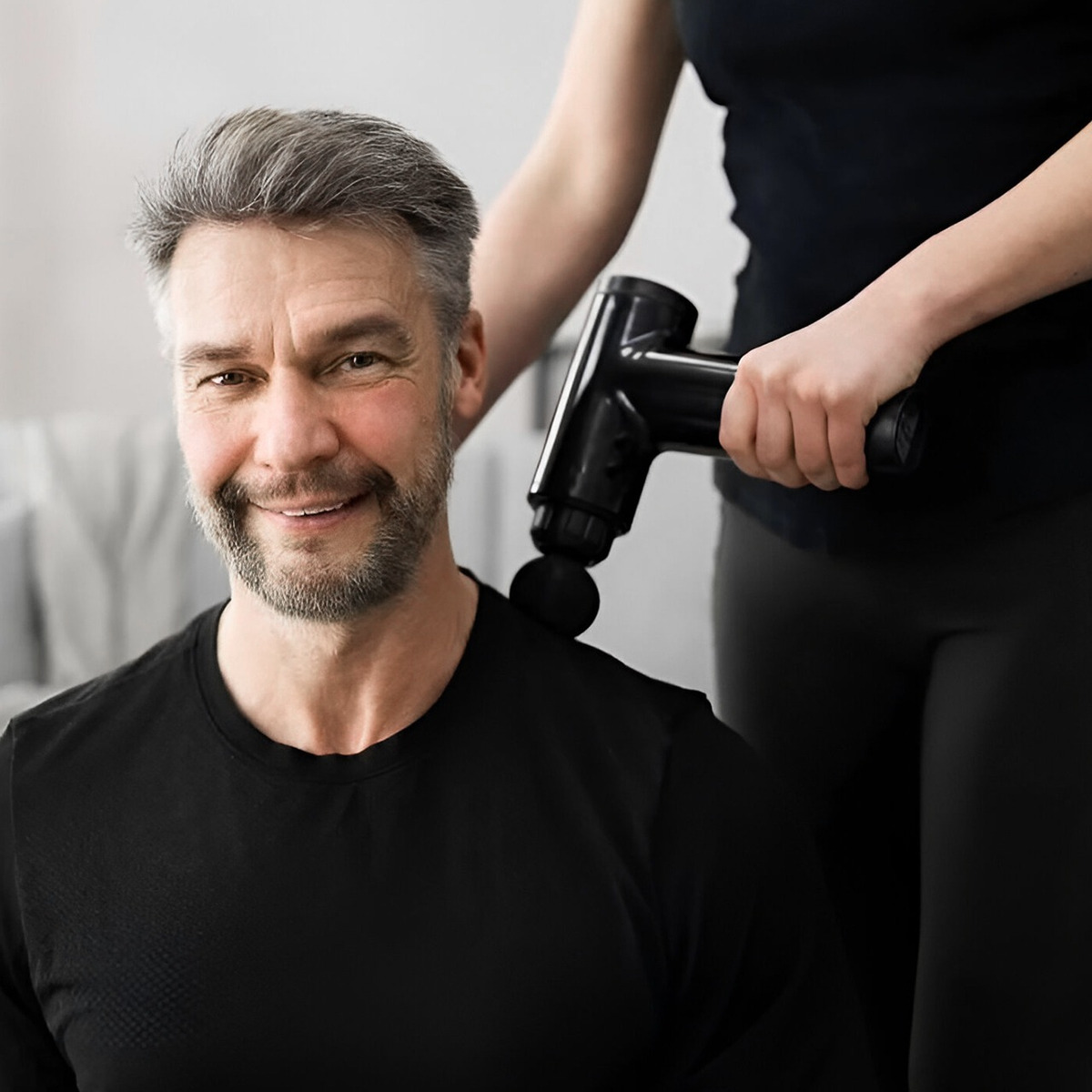 Pistola Masajeadora Para Cuerpo 4 Cabezales Sealy.