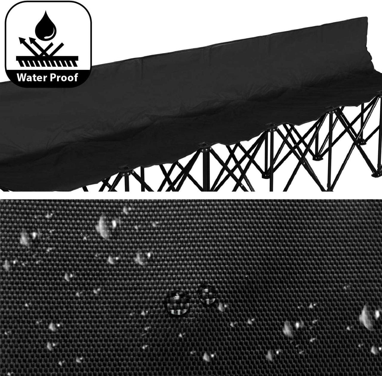 SILLA CAMPING PLEGABLE MULTIPLE PARA 6 PERSONAS RESISTENTE DE TELA OXFORD .