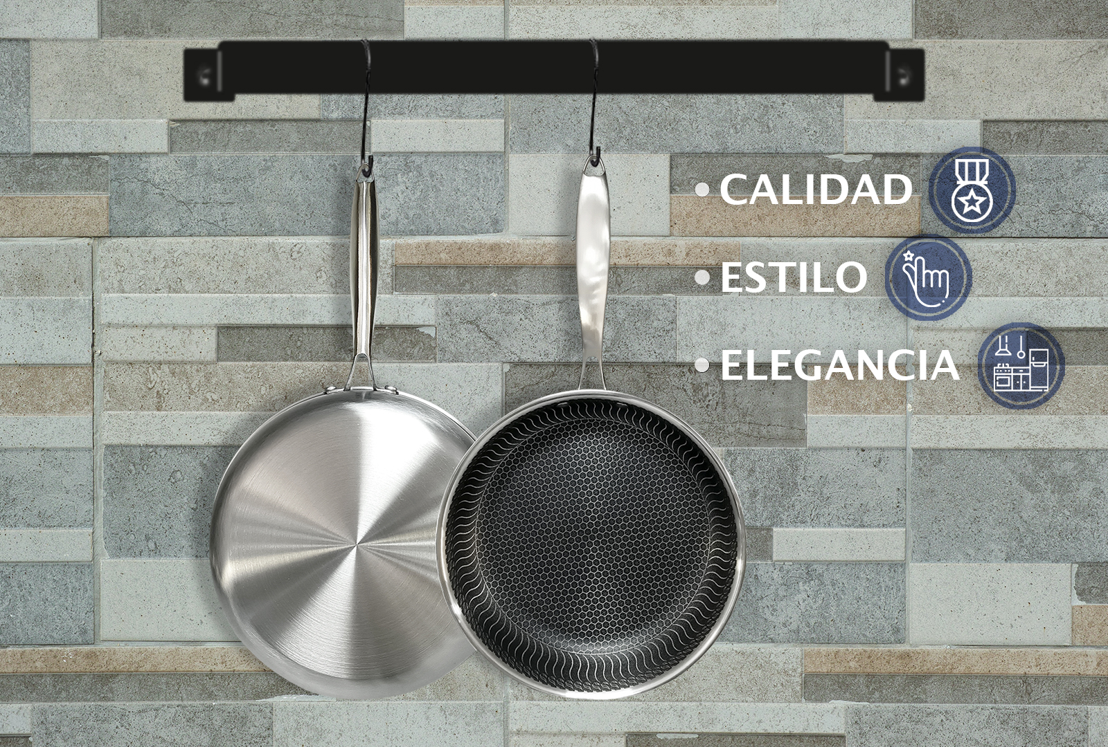 TRAVESSA WOK CON DISEÑO PANAL DE ABEJA, ANTIADHERENTE.