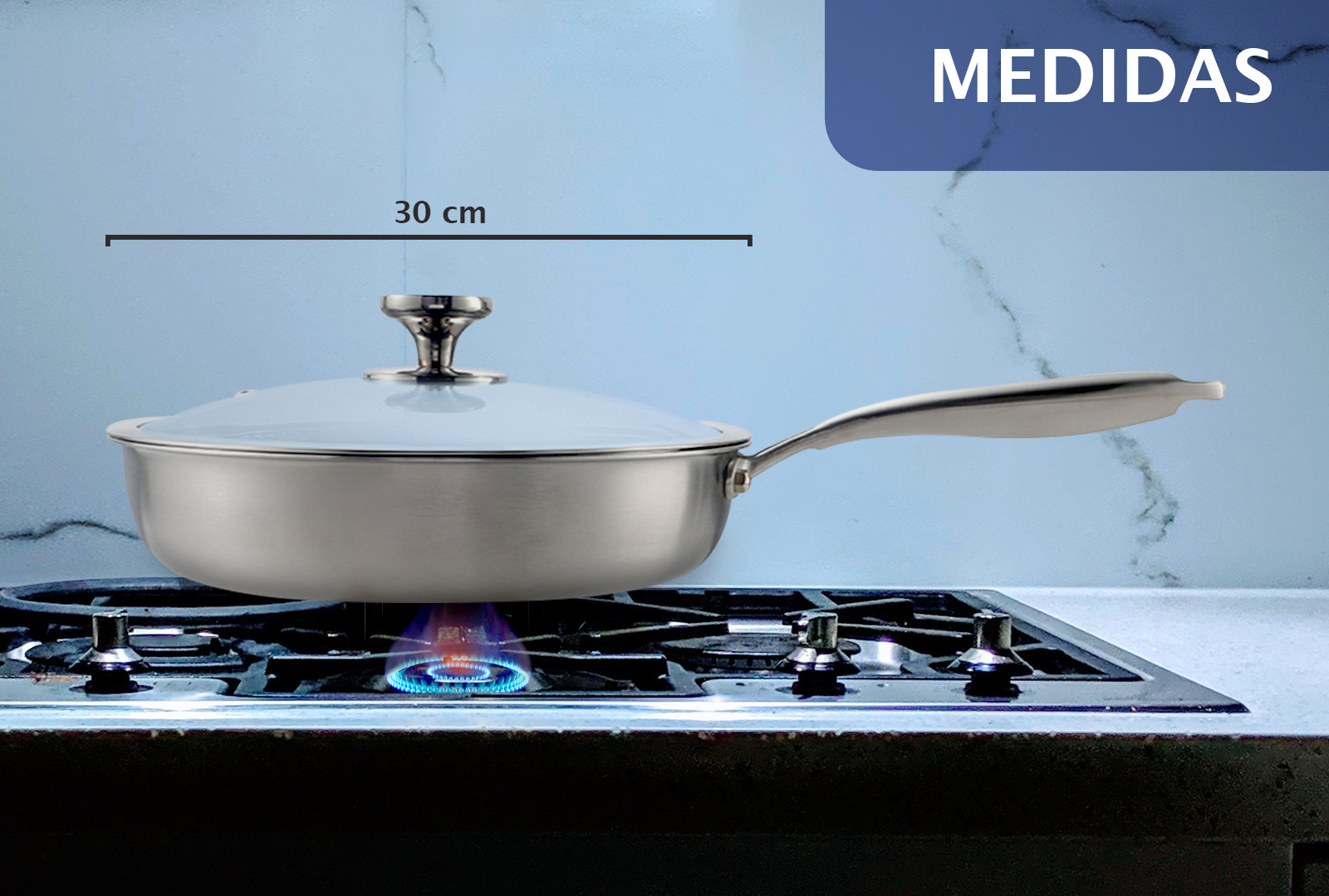 TRAVESSA WOK CON DISEÑO PANAL DE ABEJA, ANTIADHERENTE.