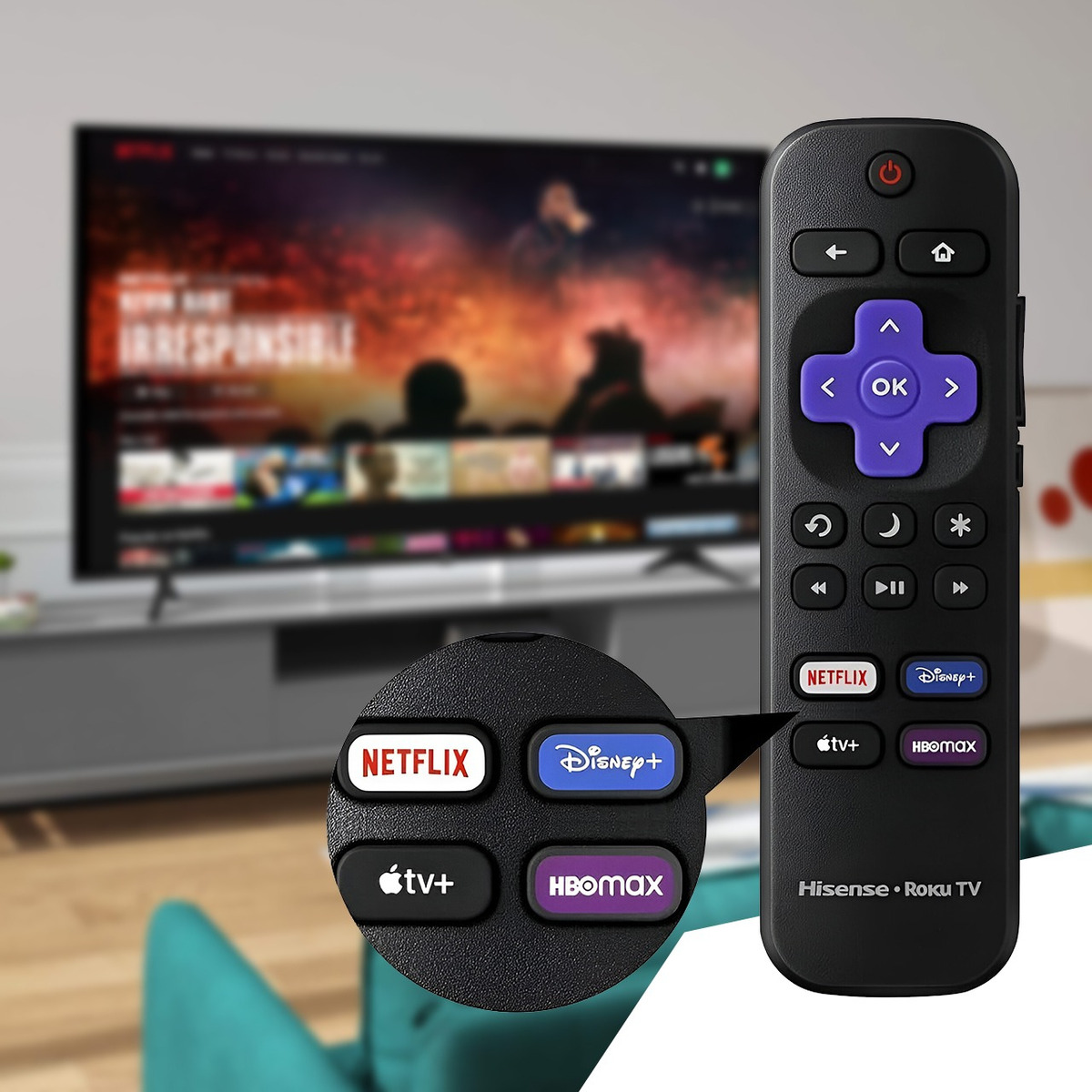 Smart Tv Hisense R6e Series 58r6e Led Roku Os 4k 58 120v