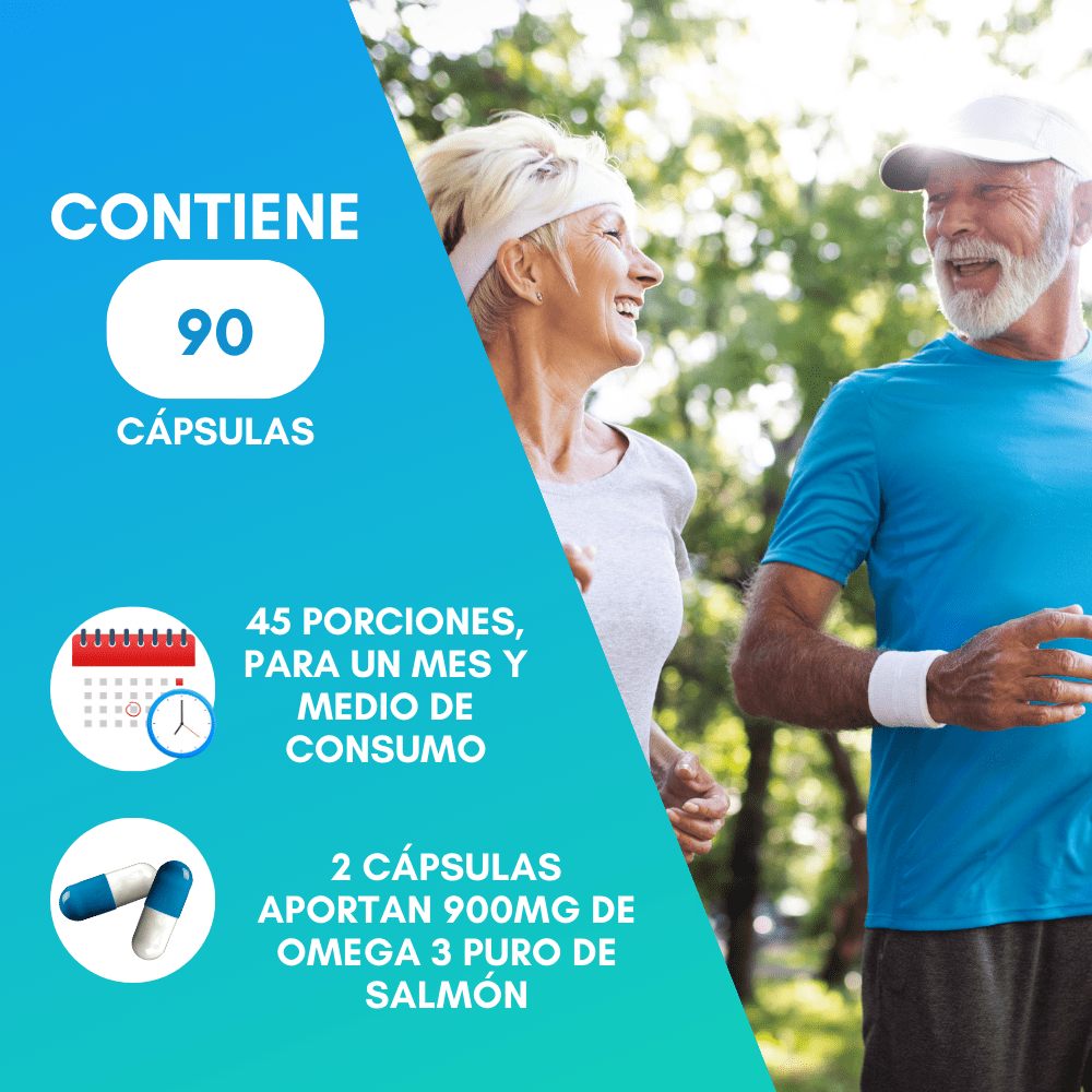 Nutrasien100 OMEGA 3 Puro de Salmón con Resveratrol 900 mg Omega 3 Alta concentración 90 cápsulas. No se repite