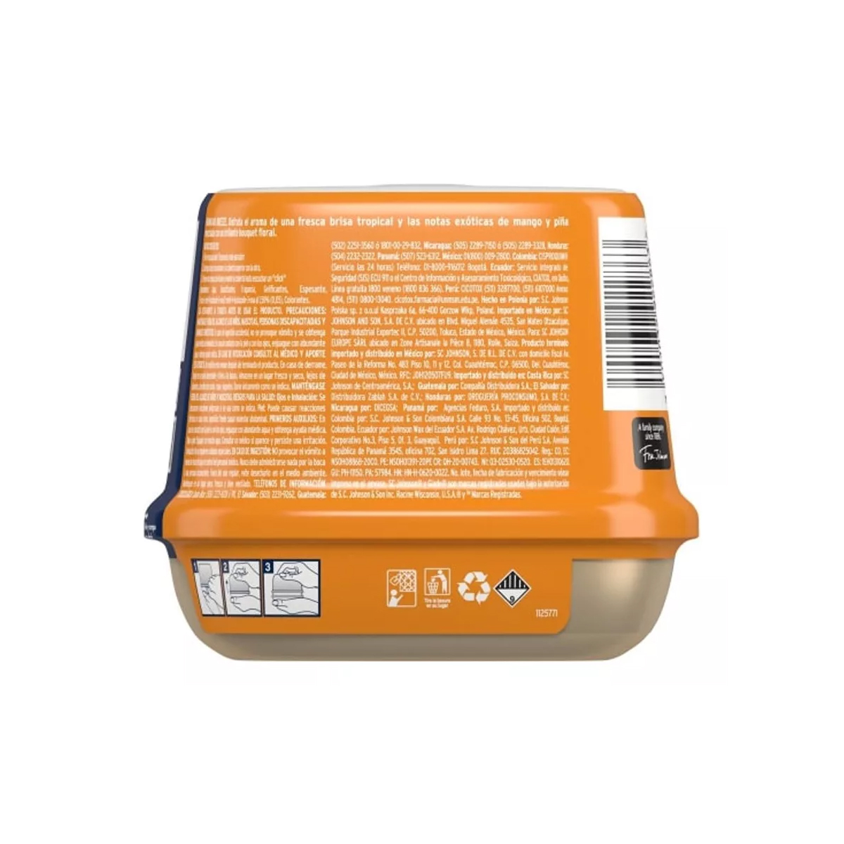 Aromatizante de Cubo Glade Hawaiian Breeze Contenido 180 gramos