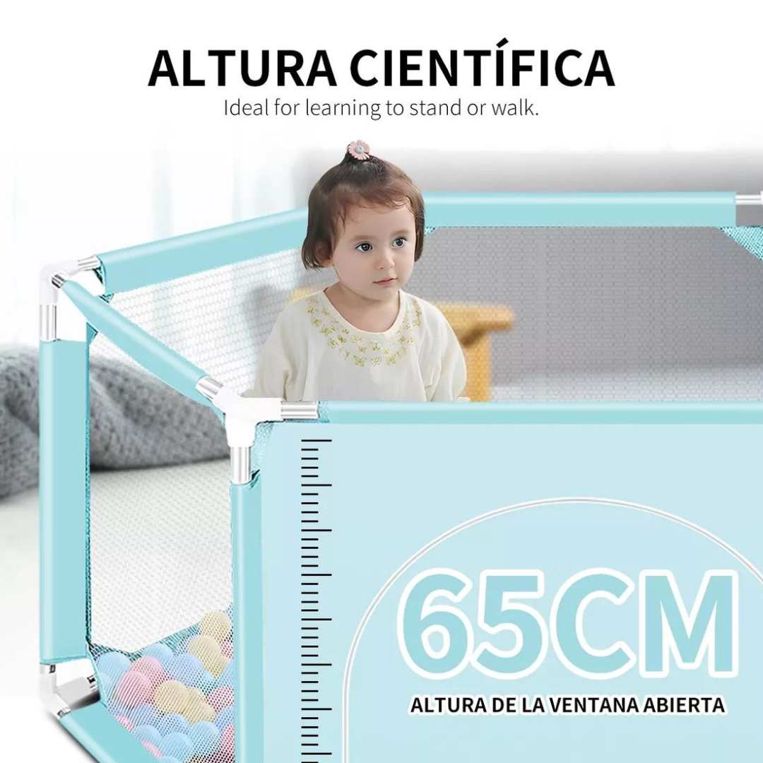 Corral de juegos para bebé azul