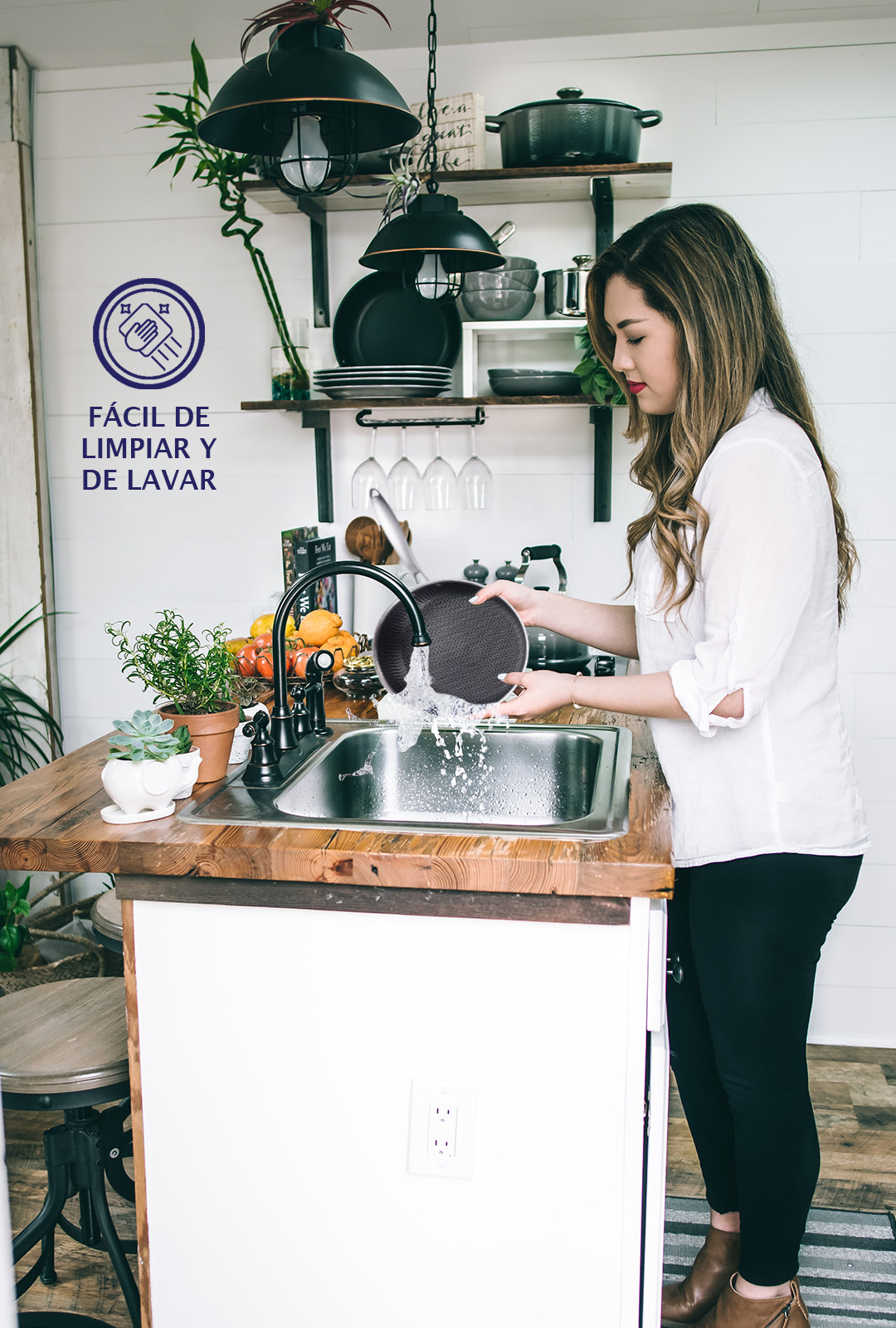 TRAVESSA WOK CON DISEÑO PANAL DE ABEJA, ANTIADHERENTE.