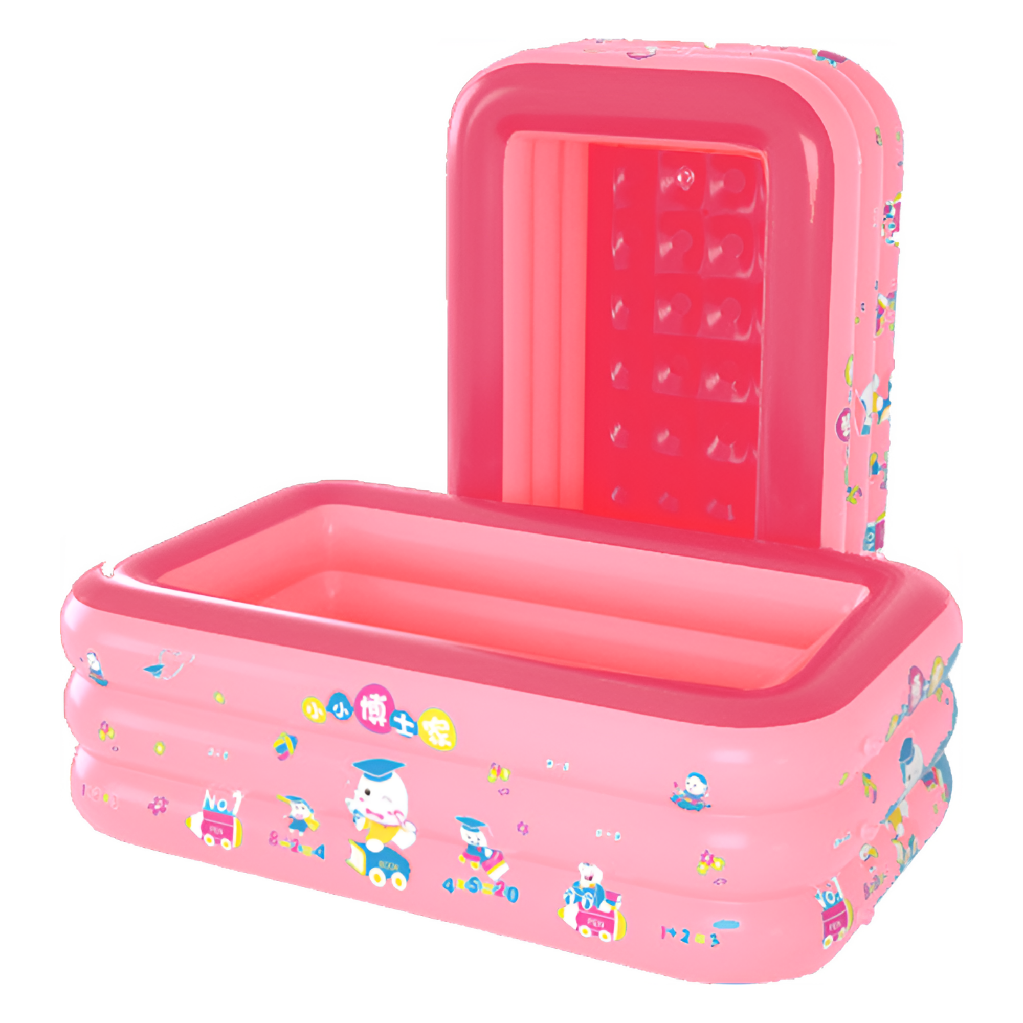 Alberca Inflable Piscina Grande Ecomlab Infantil Familiar Tono Rosa.