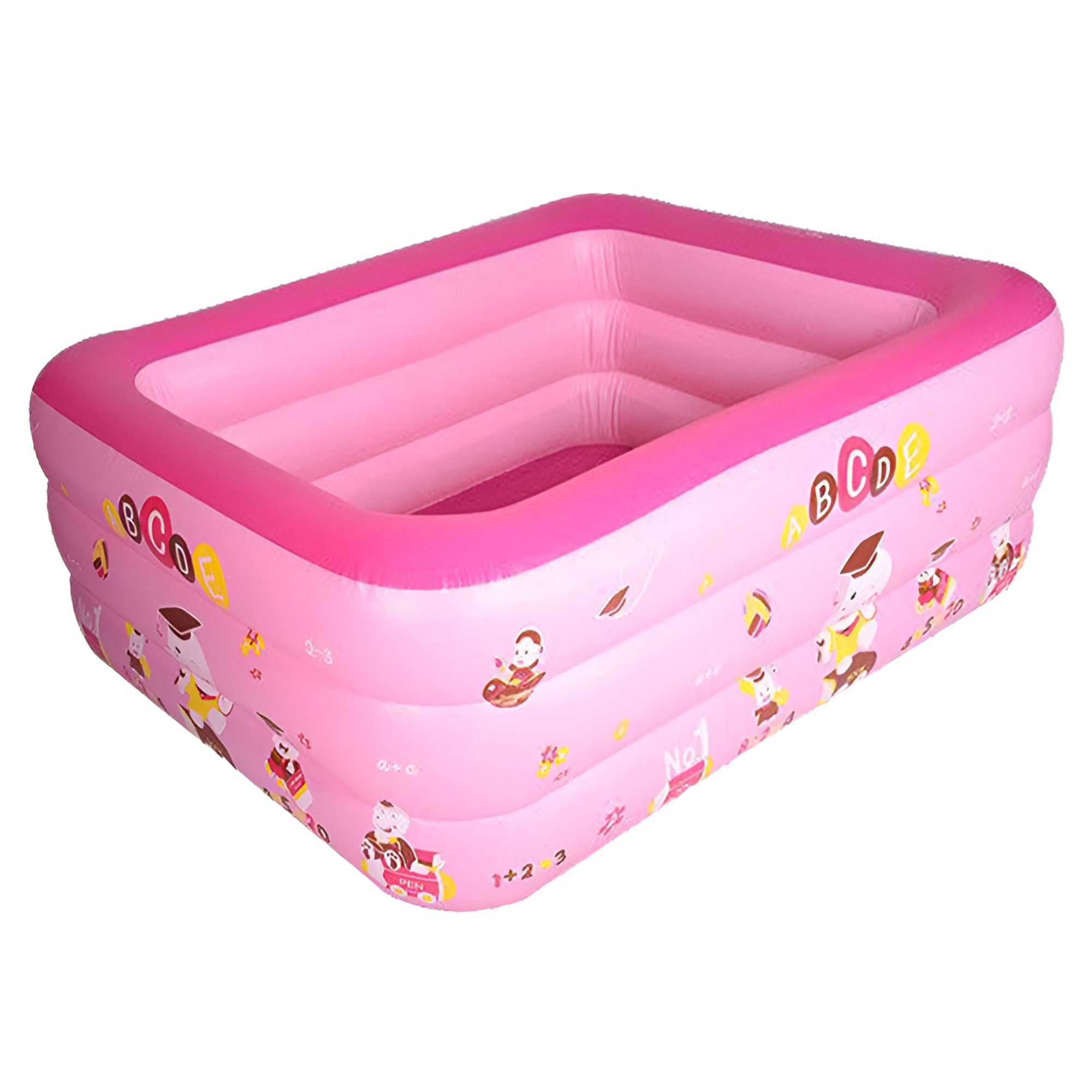 Alberca Inflable Piscina Grande Ecomlab Infantil Familiar Tono Rosa.