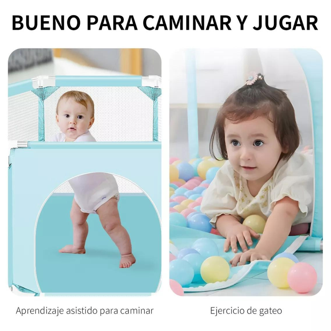 Corral de juegos para bebé azul