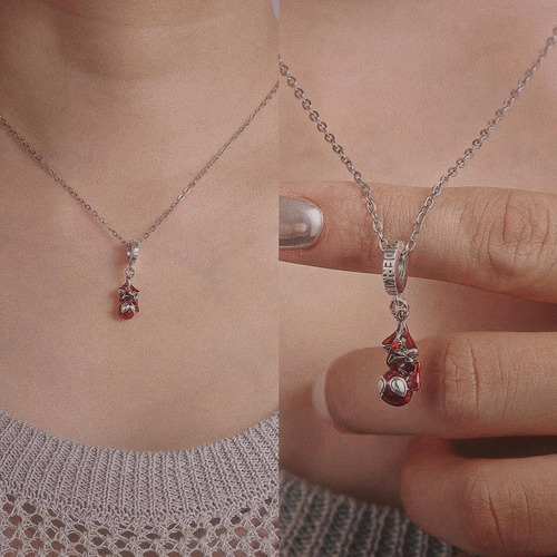 Collar 925 En Plata Con Dije Los Vengadores Spiderman Red