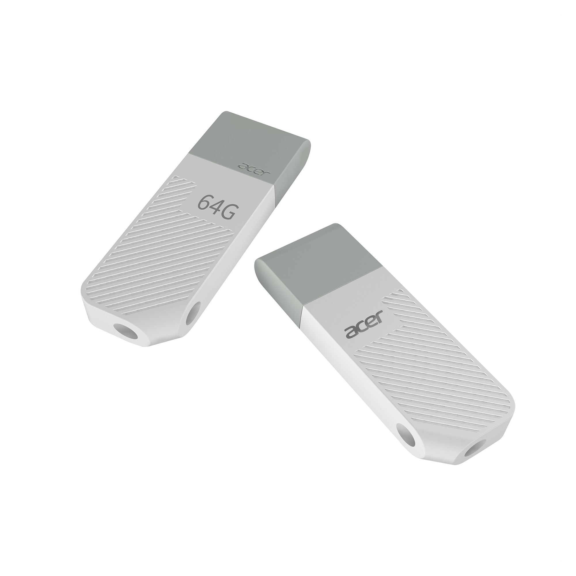 Memoria USB 3.2 de 64 GB, Acer UP300, Blanco.