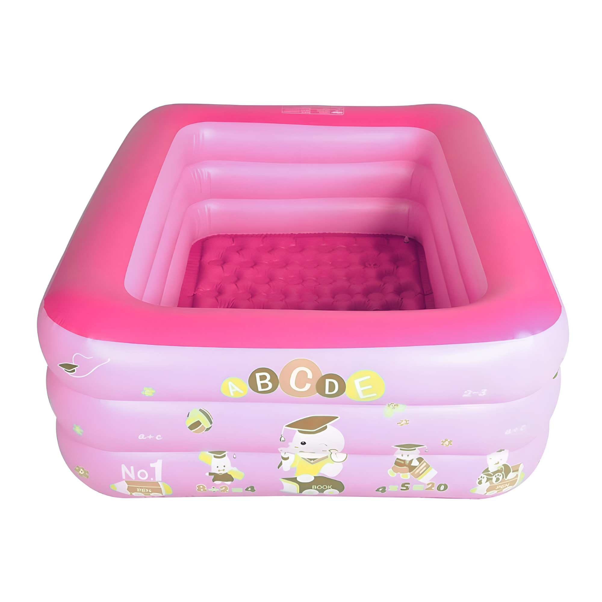 Alberca Inflable Piscina Grande Ecomlab Infantil Familiar Tono Rosa.