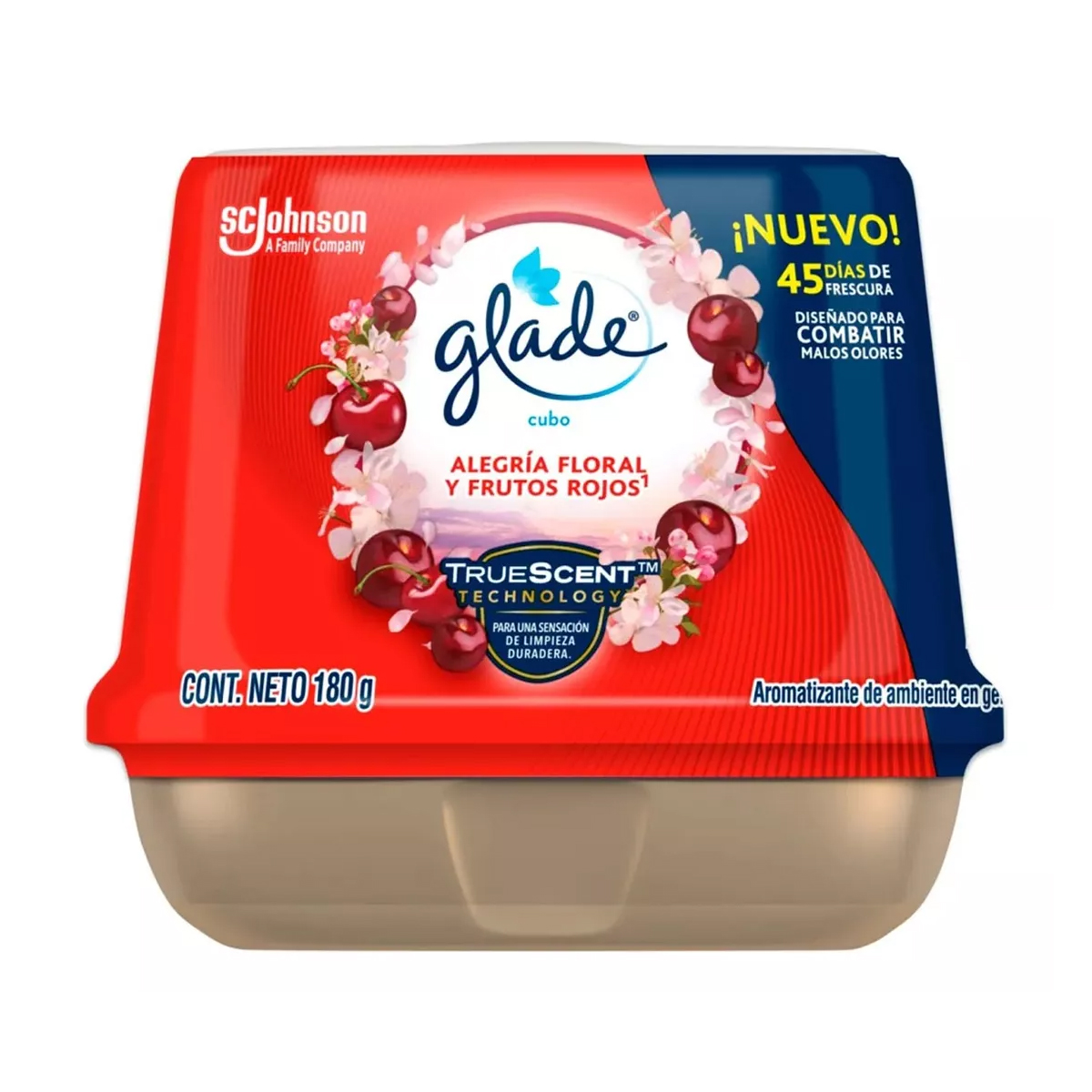 Aromatizante de Cubo Glade Frutos Rojos 2 Piezas de 180 gramos